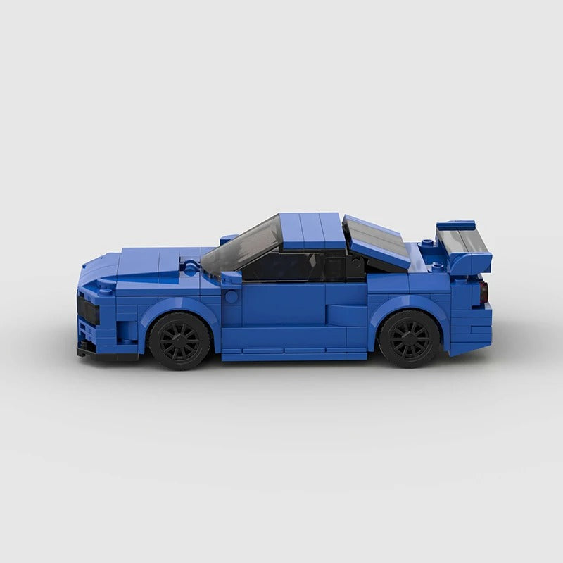 MOC-Nissan R34 Skyline; Construa uma Lenda JDM, Godzilla!