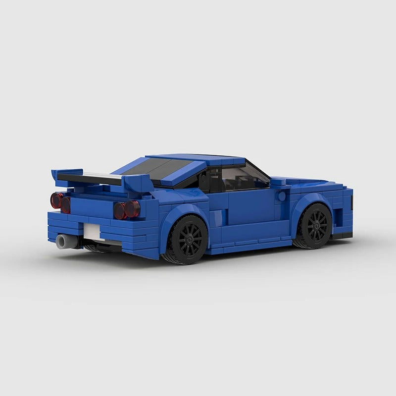 MOC-Nissan R34 Skyline; Construa uma Lenda JDM, Godzilla!