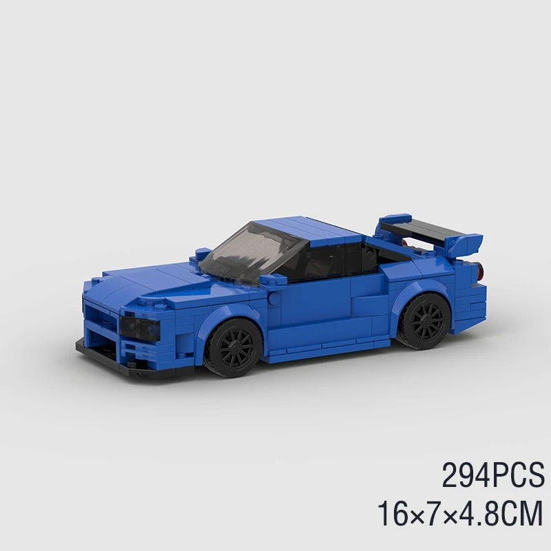 MOC-Nissan R34 Skyline; Construa uma Lenda JDM, Godzilla!