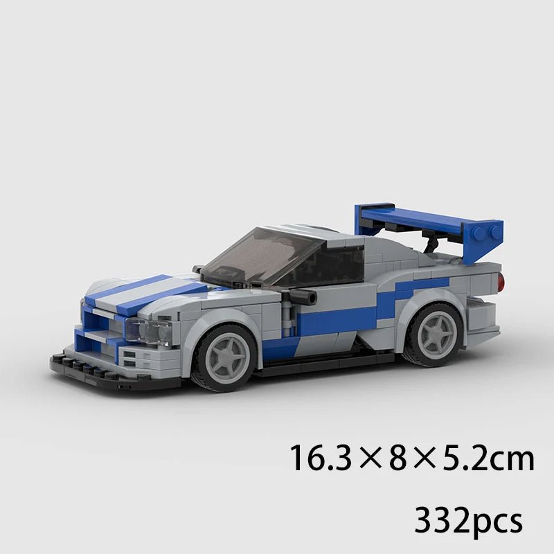 MOC - Nissan Skyline GT - R R34 de V&F; Construa um ícone de uma geração GEARHEAD! - Dr34mGH